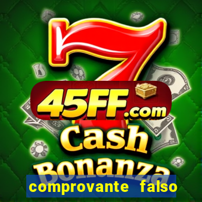 comprovante falso de 50 reais